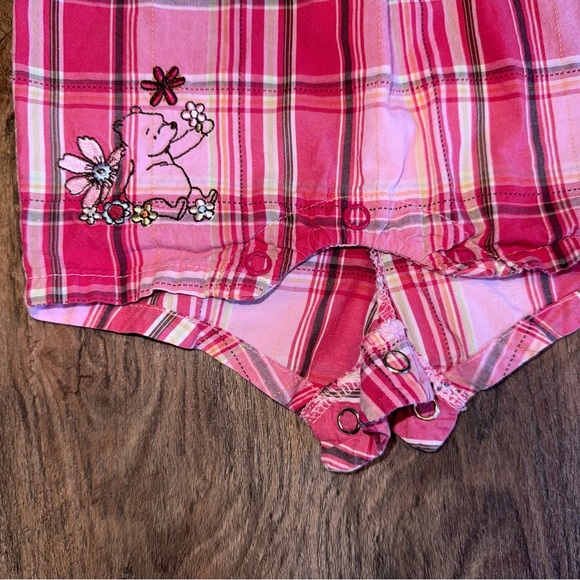 Disney Plaid Shortalls / Onesie - Picture 3 of 7